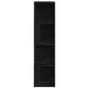 vidaXL Sarokpolcok Fekete tölgy 33 x 33 x 132 cm Faanyag