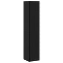 vidaXL Sarokpolcok Fekete tölgy 33 x 33 x 164,5 cm Faanyag