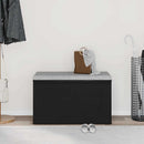 vidaXL pad fiókkal tárolóval Fekete 80 x 40 x 45 cm Faanyag