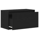 vidaXL Előtér pad fiókkal Fekete tölgy 80 x 40 x 45 cm Faanyag