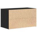 vidaXL Előtér pad fiókkal Fekete tölgy 80 x 40 x 45 cm Faanyag