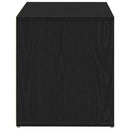 vidaXL Előtér pad fiókkal Fekete tölgy 80 x 40 x 45 cm Faanyag