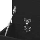 vidaXL Cipőpad polcokkal Fekete tölgy 80 x 30 x 45 cm Faanyag