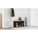 vidaXL Cipőpad polcokkal Fekete tölgy 80 x 30 x 45 cm Faanyag