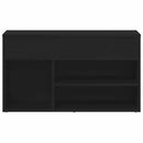 vidaXL Cipőpad polcokkal Fekete tölgy 80 x 30 x 45 cm Faanyag
