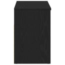 vidaXL Cipőpad polcokkal Fekete tölgy 80 x 30 x 45 cm Faanyag