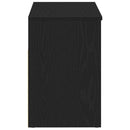 vidaXL Cipőpad polcokkal Fekete tölgy 80 x 30 x 45 cm Faanyag