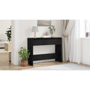 vidaXL Konzolasztal Fekete tölgy 100 x 35 x 76,5 cm Faanyag