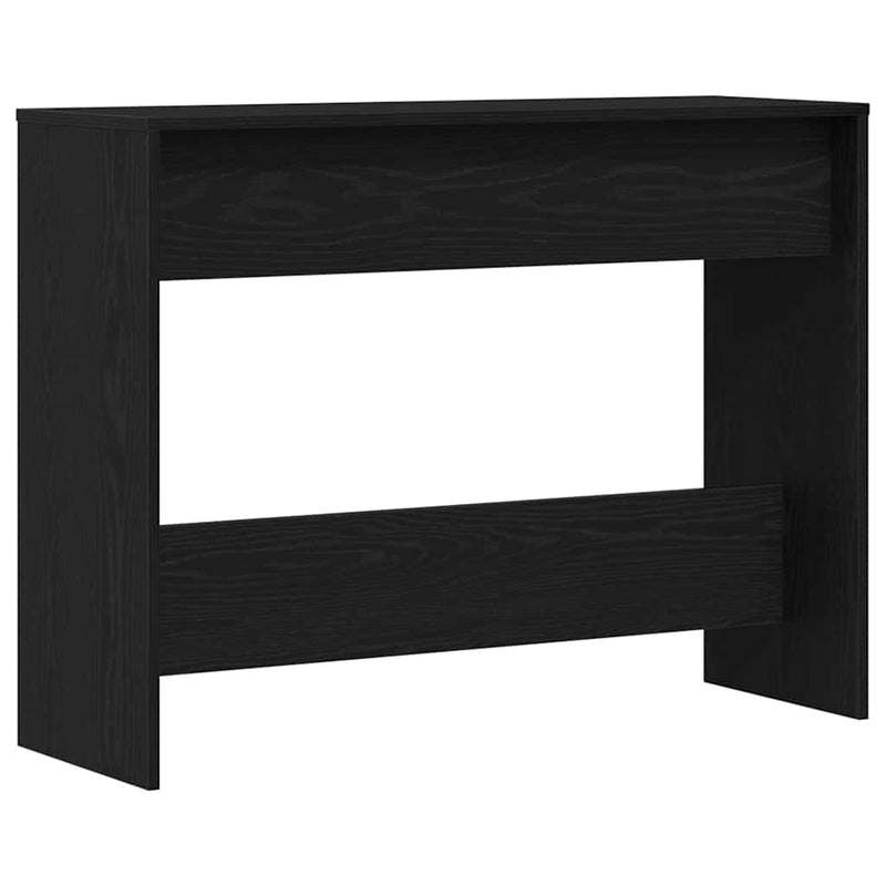 vidaXL Konzolasztal fiókkal Musta tammi 100 x 35 x 76.5 cm Faanyag