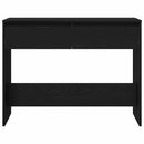 vidaXL Konzolasztal Fekete tölgy 100 x 35 x 76,5 cm Faanyag