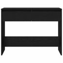 vidaXL Konzolasztal fiókkal Fekete tölgy 100 x 35 x 76,5 cm Faanyag