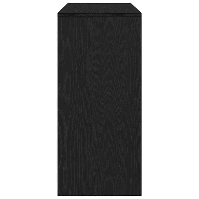 vidaXL Konzolasztal fiókkal Musta tammi 100 x 35 x 76.5 cm Faanyag