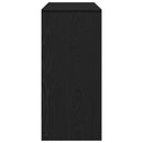 vidaXL Konzolasztal Fekete tölgy 100 x 35 x 76,5 cm Faanyag