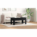 vidaXL Dohányzóasztal Fekete tölgy 102 x 55 x 42 cm Faanyag