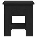 vidaXL Dohányzóasztal Fekete tölgy 40 x 40 x 42 cm Faanyag