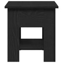 vidaXL Dohányzóasztal Fekete tölgy 40 x 40 x 42 cm Faanyag