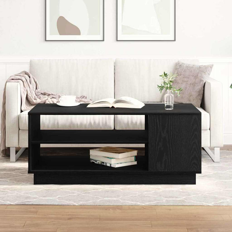 vidaXL Dohányzóasztal Musta tammi 102 x 55 x 43 cm Faanyag