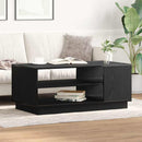 vidaXL Dohányzóasztal Fekete tölgy 102 x 55 x 43 cm Faanyag
