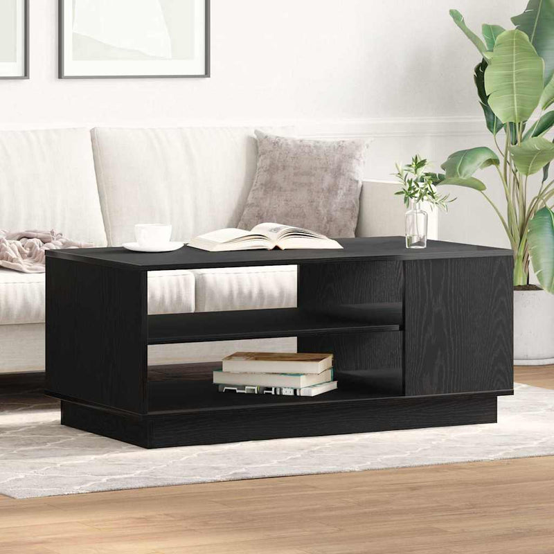 vidaXL Dohányzóasztal Musta tammi 102 x 55 x 43 cm Faanyag