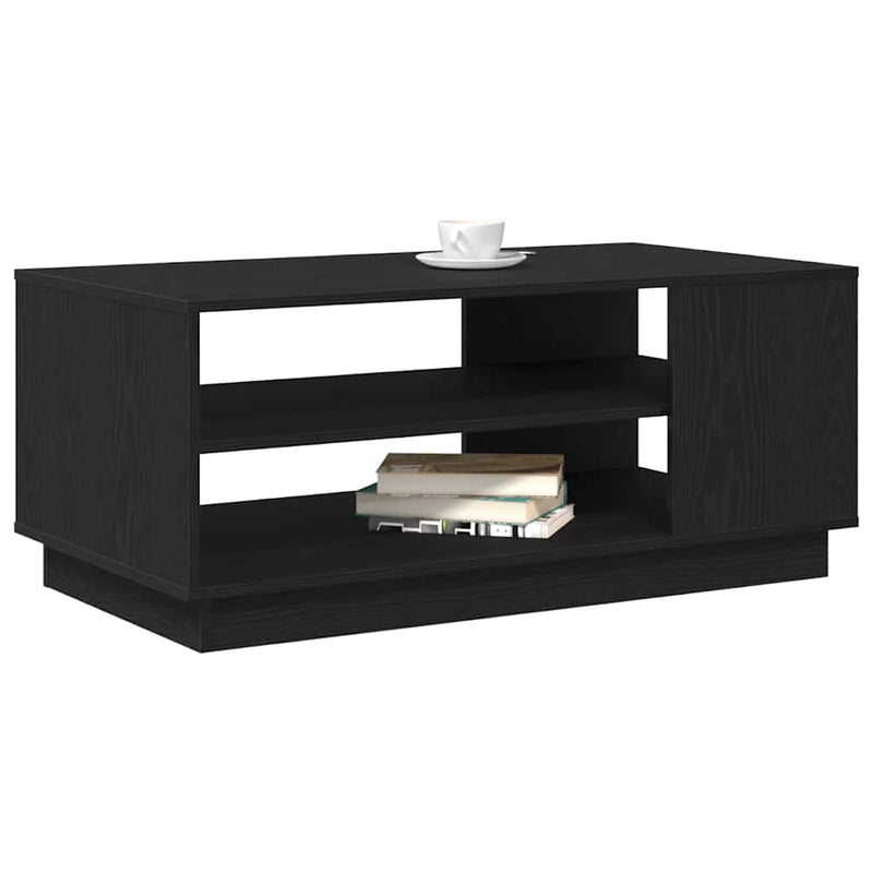 vidaXL Dohányzóasztal Musta tammi 102 x 55 x 43 cm Faanyag