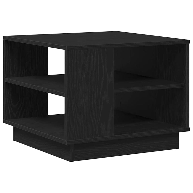 vidaXL Dohányzóasztal Musta tammi 55 x 55 x 42 cm Faanyag