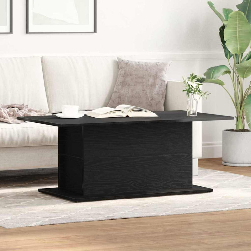 vidaXL Dohányzóasztal Musta tammi 102 x 55.5 x 40 cm Faanyag