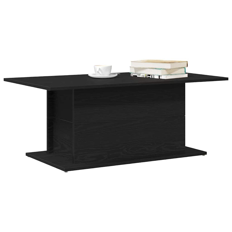 vidaXL Dohányzóasztal Musta tammi 102 x 55.5 x 40 cm Faanyag