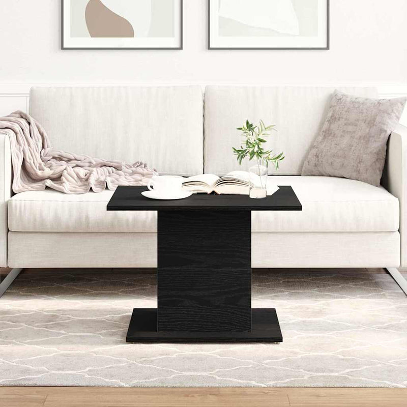 vidaXL Dohányzóasztal Musta tammi 55.5 x 55.5 x 40 cm Faanyag