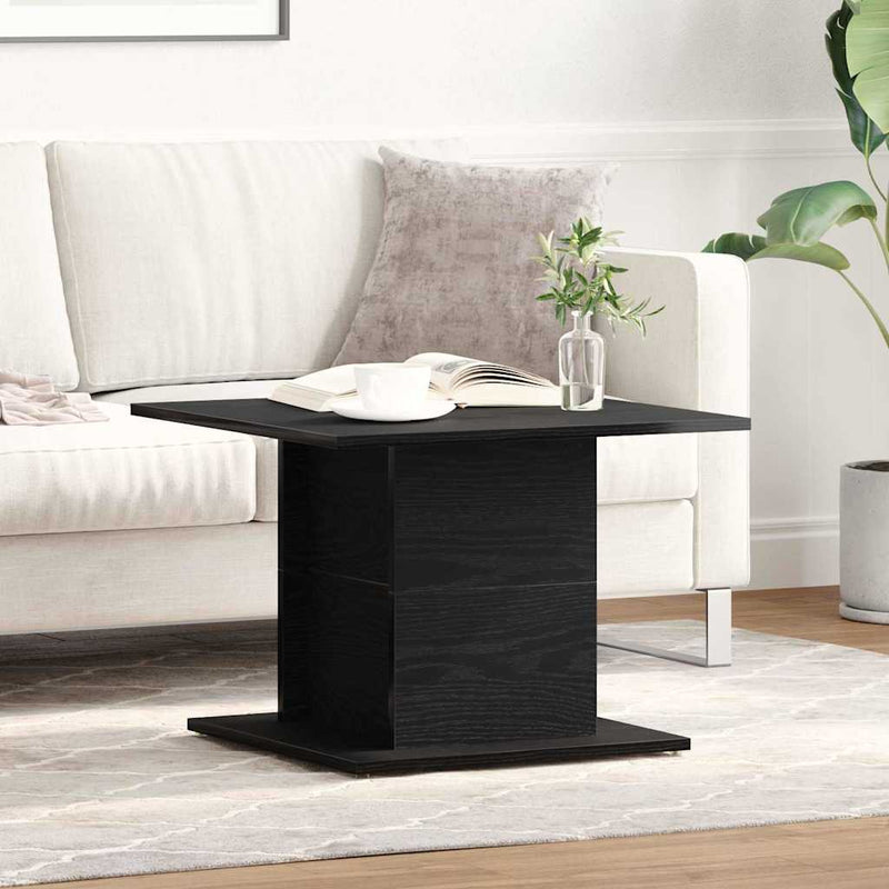 vidaXL Dohányzóasztal Musta tammi 55.5 x 55.5 x 40 cm Faanyag