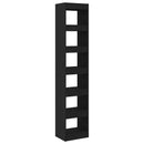 vidaXL Könyvespolc Fekete tölgy 40 x 30 x 198 cm Faanyag