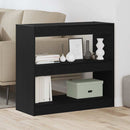 vidaXL Könyvespolc 2 pcs Fekete tölgy 80 x 30 x 72 cm Faanyag
