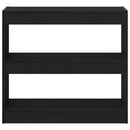 vidaXL Könyvespolc 2 pcs Fekete tölgy 80 x 30 x 72 cm Faanyag