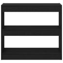 vidaXL Könyvespolc 2 pcs Fekete tölgy 80 x 30 x 72 cm Faanyag