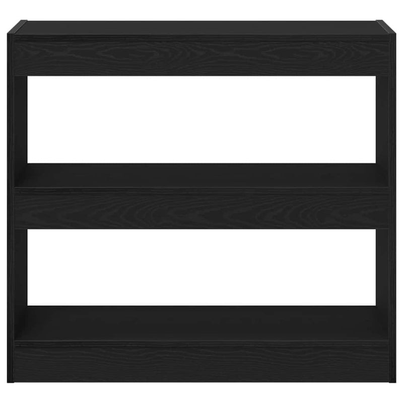 vidaXL Könyvespolc 2 pcs Fekete tölgy 80 x 30 x 72 cm Faanyag