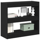 vidaXL Könyvespolc 2 pcs Fekete tölgy 80 x 30 x 72 cm Faanyag
