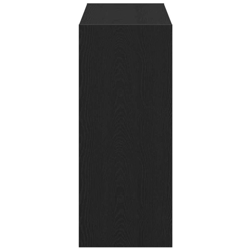 vidaXL Könyvespolc 2 pcs Fekete tölgy 80 x 30 x 72 cm Faanyag