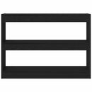 vidaXL Könyvszekrény Fekete tölgy 100 x 30 x 72 cm Faanyag