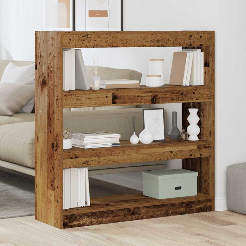 vidaXL Könyvespolc Régi fa 100 x 30 x 103 cm Faanyag