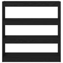 vidaXL Könyvespolc Fekete tölgy 100 x 30 x 103 cm Faanyag