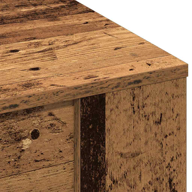 vidaXL Dohányzóasztal Régi fa 102 x 55 x 45 cm Faanyag