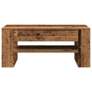 vidaXL Dohányzóasztal Öreg fa 102 x 55 x 45 cm Faanyag