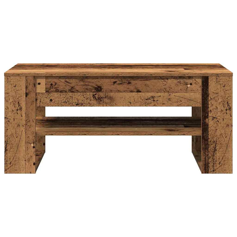 vidaXL Dohányzóasztal Régi fa 102 x 55 x 45 cm Faanyag