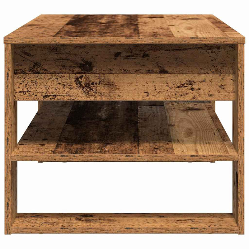 vidaXL Dohányzóasztal Régi fa 102 x 55 x 45 cm Faanyag