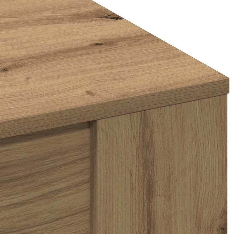 vidaXL Dohányzóasztal kézműves tölgy 102 x 55 x 45 cm Faanyag