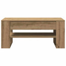 vidaXL Dohányzóasztal Artisan tölgy 102 x 55 x 45 cm Faanyag