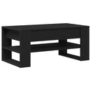 vidaXL Dohányzóasztal Fekete tölgy 102 x 55 x 45 cm Faanyag