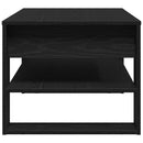 vidaXL Dohányzóasztal Fekete tölgy 102 x 55 x 45 cm Faanyag