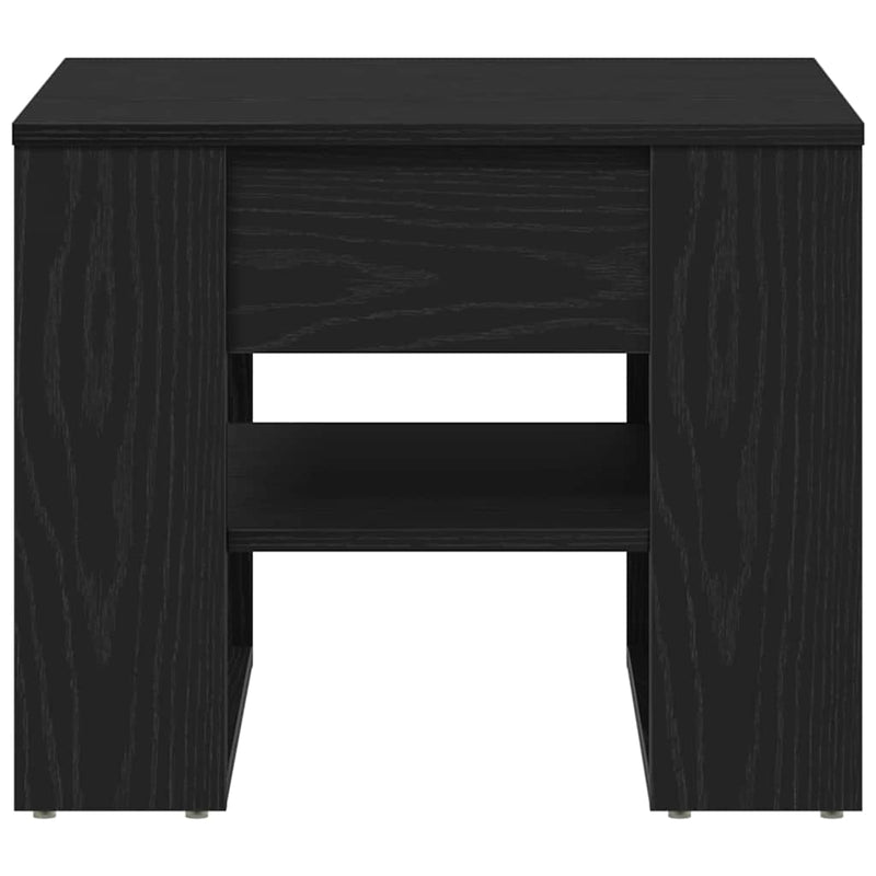 vidaXL Dohányzóasztal Musta tammi 55.5 x 55 x 45 cm Faanyag