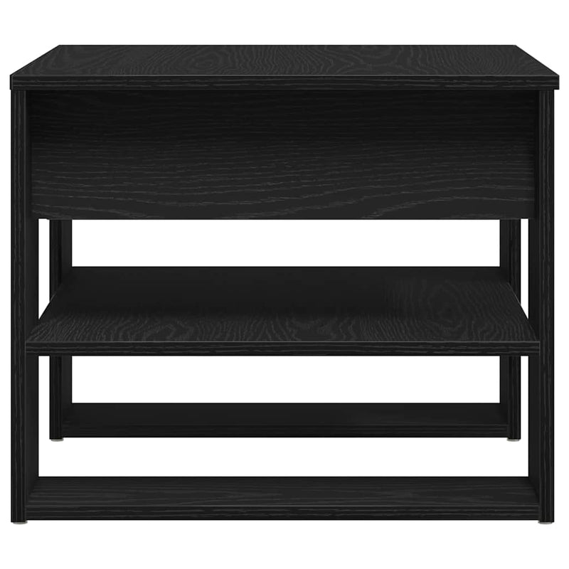 vidaXL Dohányzóasztal Musta tammi 55.5 x 55 x 45 cm Faanyag