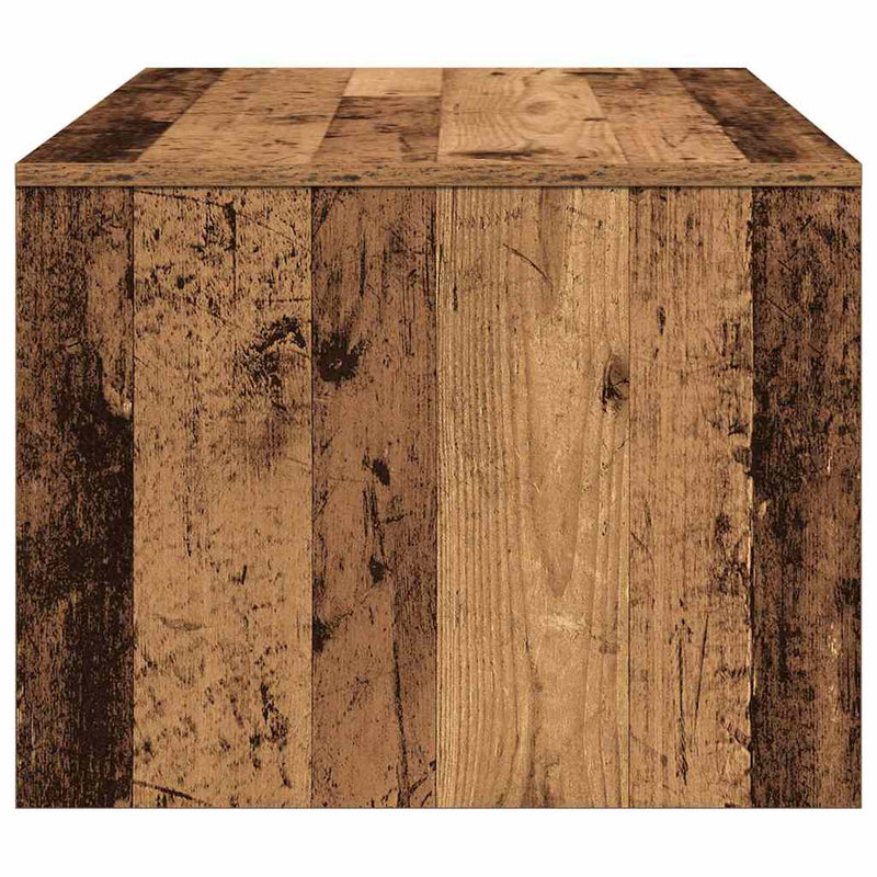 vidaXL Dohányzóasztal with Drawer Régi fa 102 x 55 x 43.5 cm Faanyag